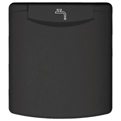 Fawo Black Mains Water Inlet with Magnetic Lock - Motorhome