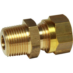 AG Brass Male Stud Coupling 8mm x 3/8" BSP Taper - M13/8/243W