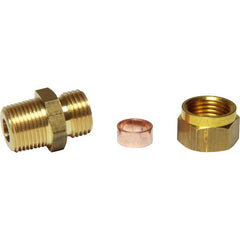 AG Brass Male Stud Coupling 10mm x 3/8" BSP Taper - M13/10/243