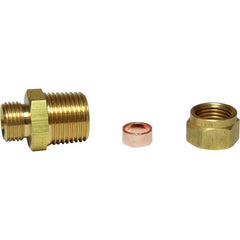 AG Brass Male Stud Coupling 10mm x 1/2" BSP Taper - M13/10/323W