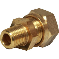 AG Brass Male Stud Coupling 12mm x 1/4" BSP Taper - M13/12/163W