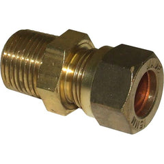 AG Brass Male Stud Coupling 12mm x 3/8" BSP Taper - M13/12/243W