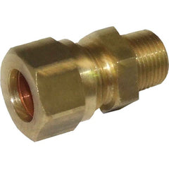 AG Brass Male Stud Coupling 15mm x 3/8" BSP Taper - M13/15/243W