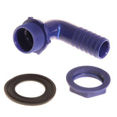 Plastic 20mm Angled Connector 3/4'' BSP (Pack of 10) - 1446605