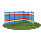 8 Pole Multicoloured Polythene Windbreak