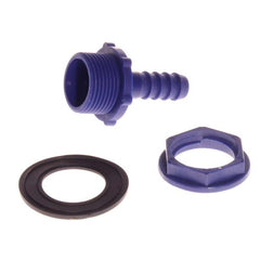 Plastic 10mm Straight Connector 3/4'' BSP (Pack of 10) - 1447605