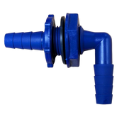 DLS ½” Hose Bulkhead Fitting Elbow – Blue