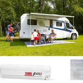 Fiamma F45s PSA 260 Awning Polar White - Royal Grey Fabric (06280F01R)