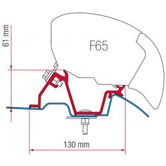 Fiamma Awning Fixing Kit for Mercedes Sprinter/Crafter UK (98655-889)