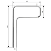 Alde Chrome Heated Towel Rail 22 mm – Caravan Heating Accessory