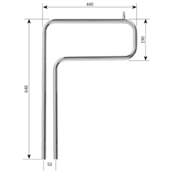 Alde Chrome Heated Towel Rail 22 mm – Caravan Heating Accessory