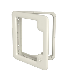 Thetford White Service Door 3 No lock 1 Push Button - Motorhome