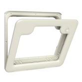 Thetford White Service Door 3 No lock 1 Push Button - Motorhome