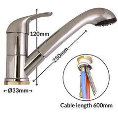 Single Lever Kama Julia Shower Mixer - 572-800000601PSK