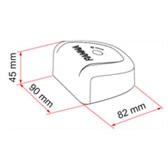 Fiamma Safe Door Van Lock Deep Black 2Pk (09053-02-)