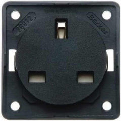 Berker 230V Plug Socket and Back Box - 15792-B
