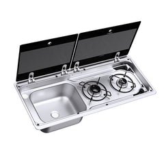 Dometic MO 9722L Hob & LH Sink Unit 760 x 325mm (2 Burners / 12V) - 9600037322