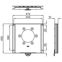 CTA Seat Swivel Plate for Ford Transit (2014+) Tourneo/Custom (2012+) - 9PG0090000V01
