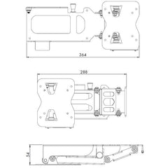 Lippert LCD TV Bracket Black Up to 8kg 34285 | Caravan Motorhome TV Mount