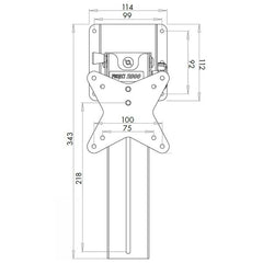 LCD TV Hinged Bracket (Ceiling Mount)