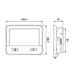 Truma iNet X Panel Central Control Unit for Appliances - 36413.01
