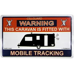 W4 Caravan Tracking Fitted Sticker