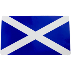 W4 Rectangle Scotland Flag Sticker - Caravan / Motorhome