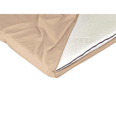Zipped Sheet for Duvalay Compact Travel Topper 2.5cm Thick- Cappuccino - TRAVEL TOPPER ZIPPED SHE