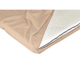 Zipped Sheet for Duvalay Comfort Travel Topper 5cm Thick - Cappuccino - TRAVEL TOPPER ZIPPED SHE