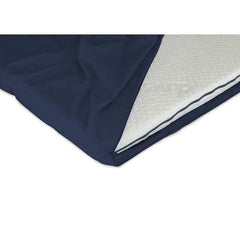 Duvalay Zipped Sheet for Compact Travel Topper 66 x 5cm (Navy) - TVL TOP ZIP SHEET 66X5 N