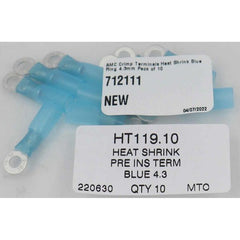AMC Blue Heat Shrink Ring Terminal (4.3mm ID / 10 Pack) - HT119.10