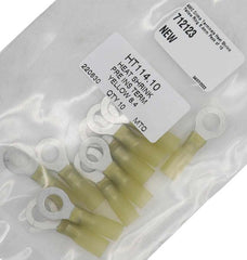 AMC Yellow Heat Shrink Ring Terminal (8.4mm ID / 10 Pack) - HT114.10