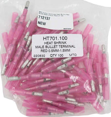 AMC Red Heat Shrink Male Bullet Terminal (4.0mm / 100 Pack) - HT701.100