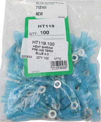 AMC Blue Heat Shrink Ring Terminal (4.3mm ID / 100 Pack) - HT119.100