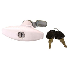 FAP Oval Motorhome Locker Door Lock White - 1201KIT28N WH FAP OV