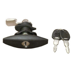FAP Oval Motorhome Locker Door Lock Black - 1201KIT51N BLK FAP O