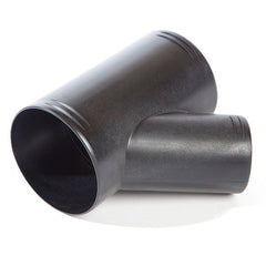 Whale Air Duct Fitting Unequal 'Y' Branch 90mm x 65mm x 90mm Black - DX9011B