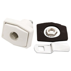 Zadi Rectangular Outer Locker Door Push Lock Off White - 21018.01