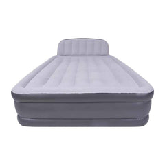 Queen Size Deluxe Airbed with Headboard and Built in Pump
