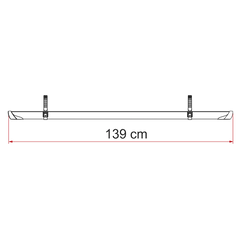 Fiamma Rail Plus XL Deep Black - 98656N589