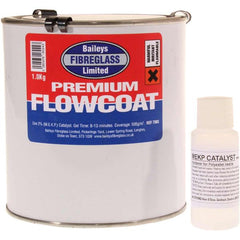 Baileys Black Flowcoat / Topcoat with Hardener 1.0kg - 7403