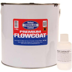 Baileys Black Flowcoat / Topcoat with Hardener 2.5kg - 7404