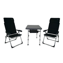 Crespo Furniture Set AA-213 Air Elite Grey – Compact Table + 2 Chairs Camping Set (1104968)
