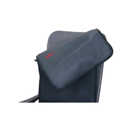 Crespo Chair Cover 55 Air-Deluxe 128×53 cm – Reversible 3D Padded Seat Cover (Black / Grey)