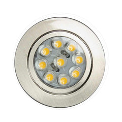 Dimatec Recessed Downlight 45mm Brushed Nickel (12V / 1W / Warm White / IP20) - 200 MSJ0.6NS2