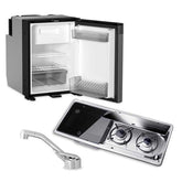 Dometic NRX50 Fridge, 9722 Hob/Sink Unit & Tap Bundle (Sink on Left) - 32790/26522/NRX50