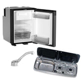 Dometic NRX50 Fridge, 9222 Hob/Sink Unit & Tap Bundle (Sink on Left) - 32802/26522/NRX50