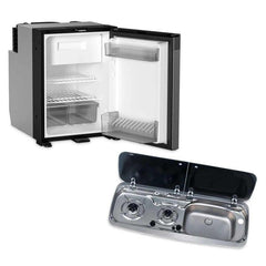 Dometic NRX50 Fridge and 9222 Hob/Sink Unit Bundle (Sink on Right) - 32800/NRX50