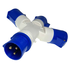 Quest Site Mains 3 Way Splitter 230V Caravan Hook Up