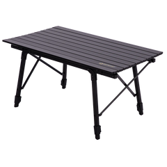 Elite Brenig Black Slatted Table - Motorhome / Camping
